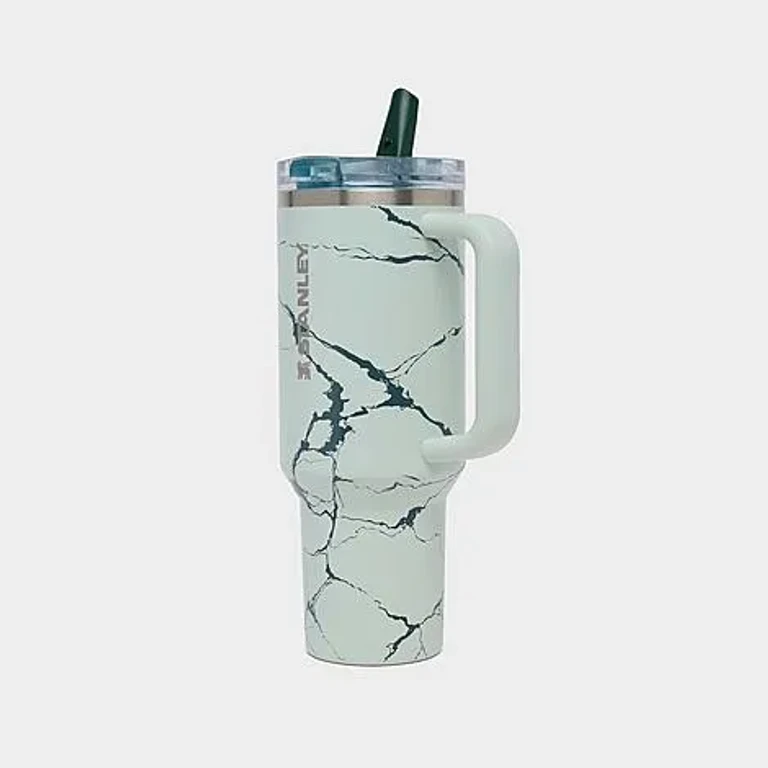 Quencher Pro Tour Flip Straw Marble Tumbler in Mist Marble