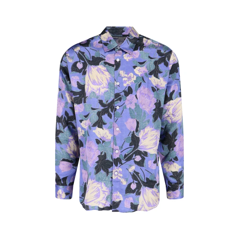 ERL Shirts Violet Viscosa - Men