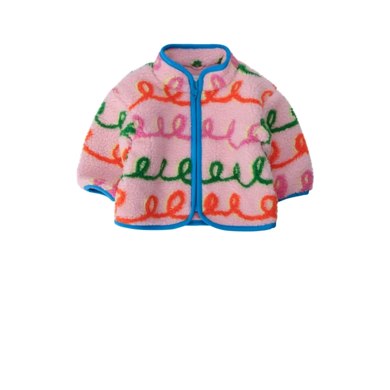 Stella Mccartney Kids Jacket Fuxiamulticolor Polyester Felpe