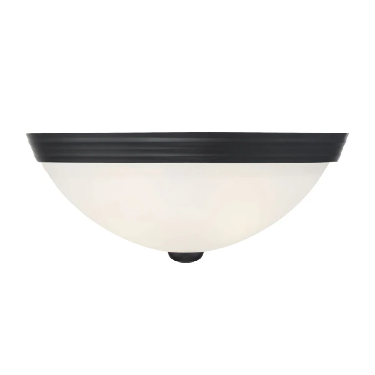 Savoy House 13" Flush Mount Ceiling Light in Black - 6-780-13-BK