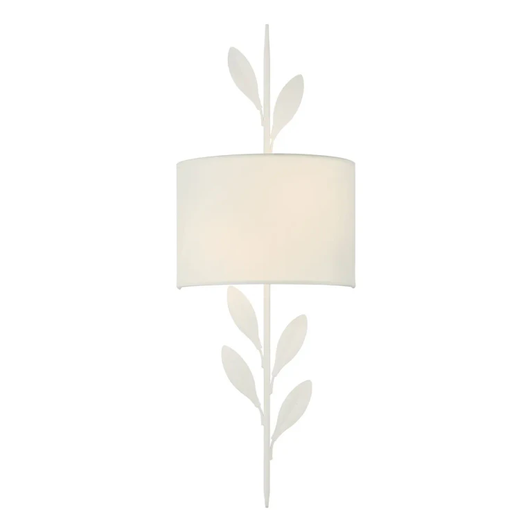 Matte White Wall Sconce from the Broche Collection