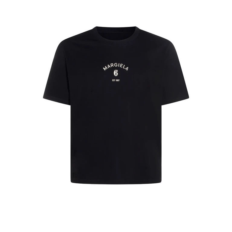 Mm6 Maison Margiela T-Shirts And Polos White _100 % Co - Men