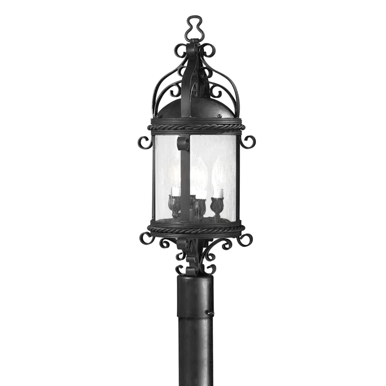 Troy Pamplona 4-Light 27" Outdoor Post Light in Old Bronze