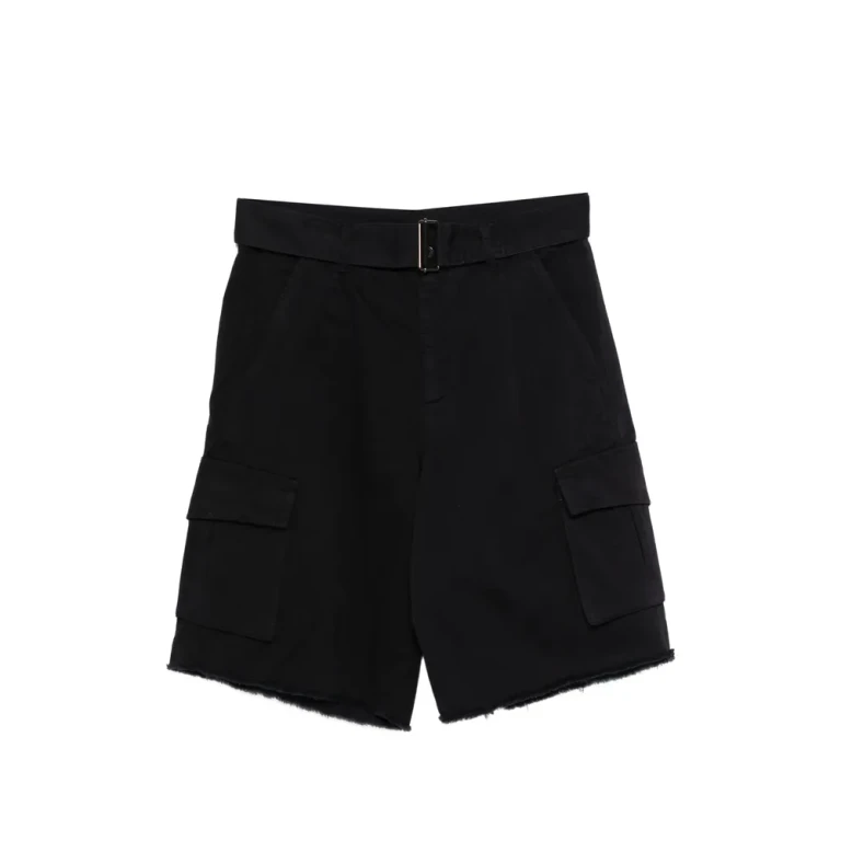 LANEUS Belted button Cargo Shorts Male 50
