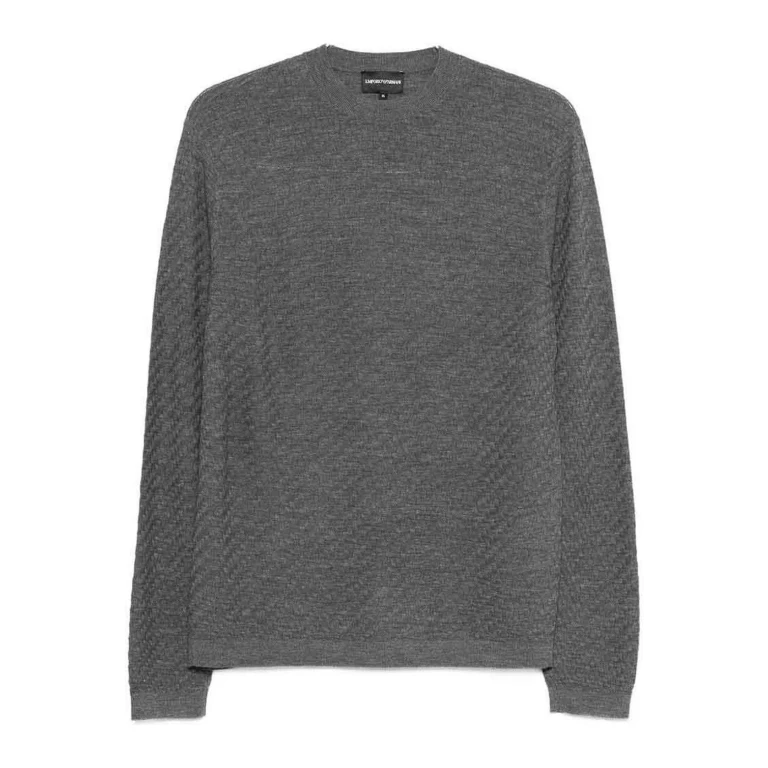 Emporio Armani Pull Col Rond - Gris