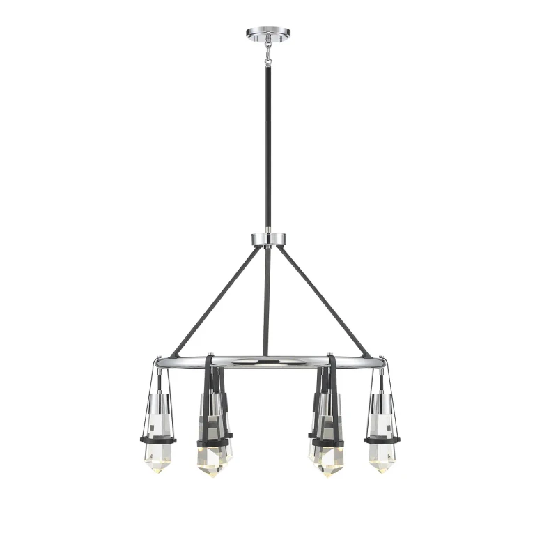 Savoy House Denali 6-Light Chandelier in Matte Black - 1-7707-6-67