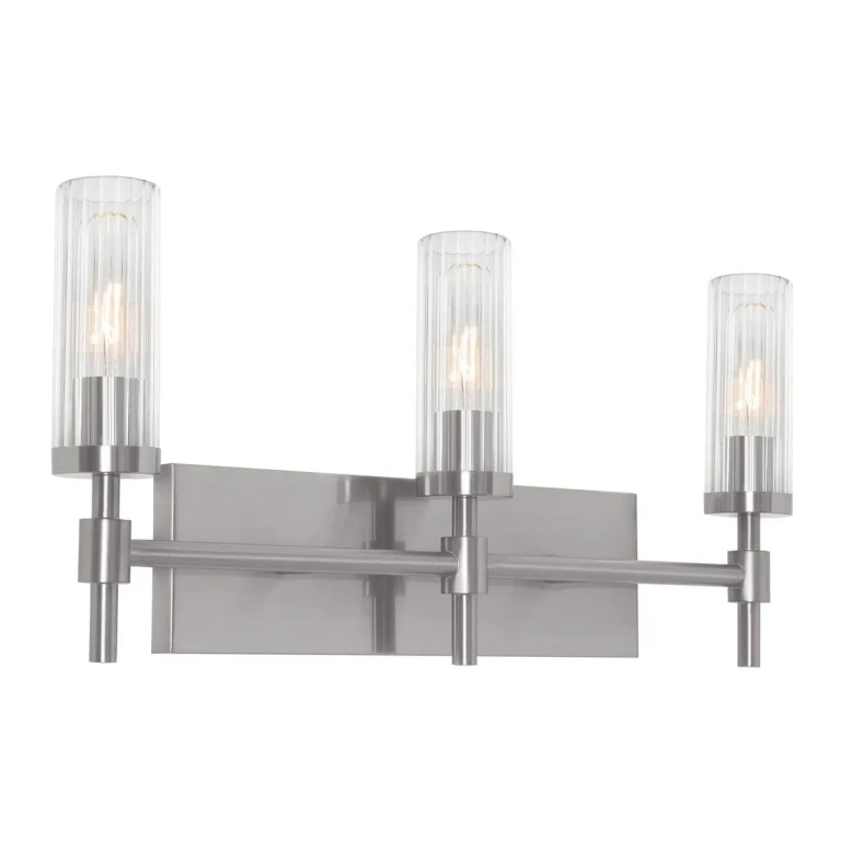 Satin Nickel Bathroom Vanity Light from the Huntington Collection