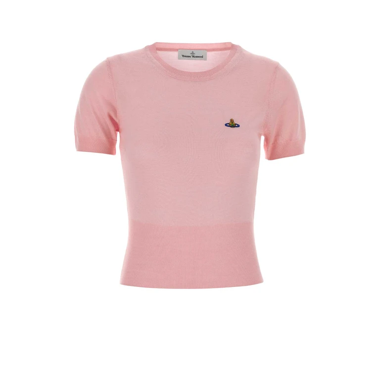 Vivienne Westwood Pink Wool Blend Bea Sweater Exterior: Silk Maglieria - Women