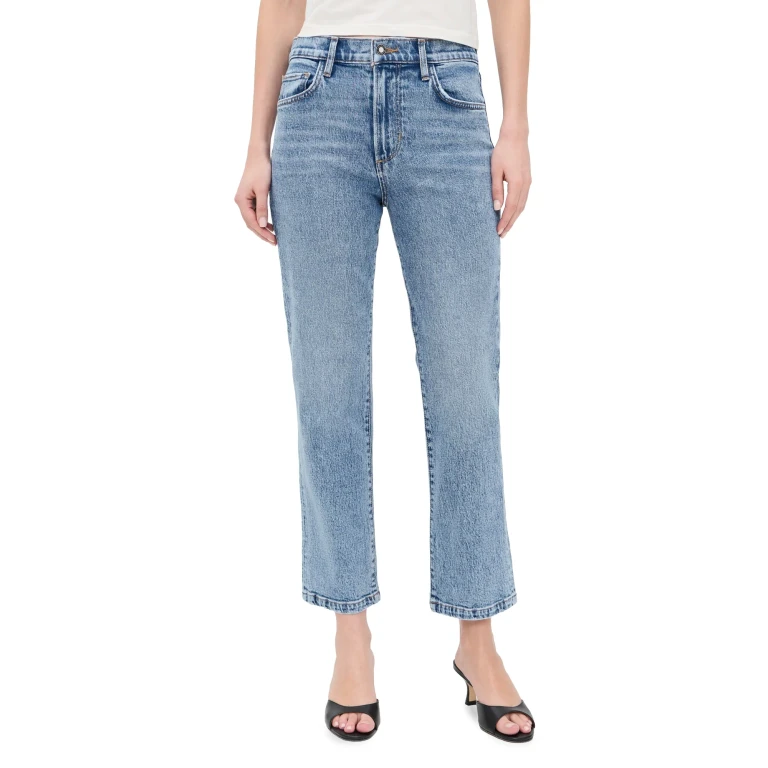 Favorite Daughter The Dot Mid Rise Straight Ankle Jeans Westminster 28