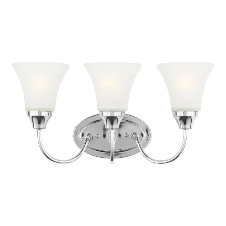 Holman 3-Light Bathroom Vanity Light in Chrome