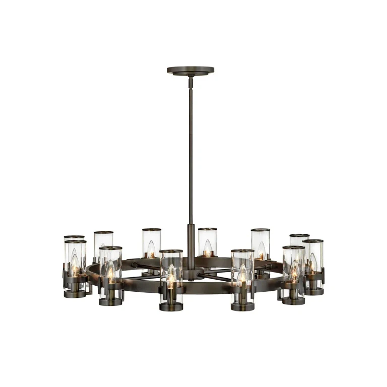 Black Oxide LED Chandelier from the Reeve Collection