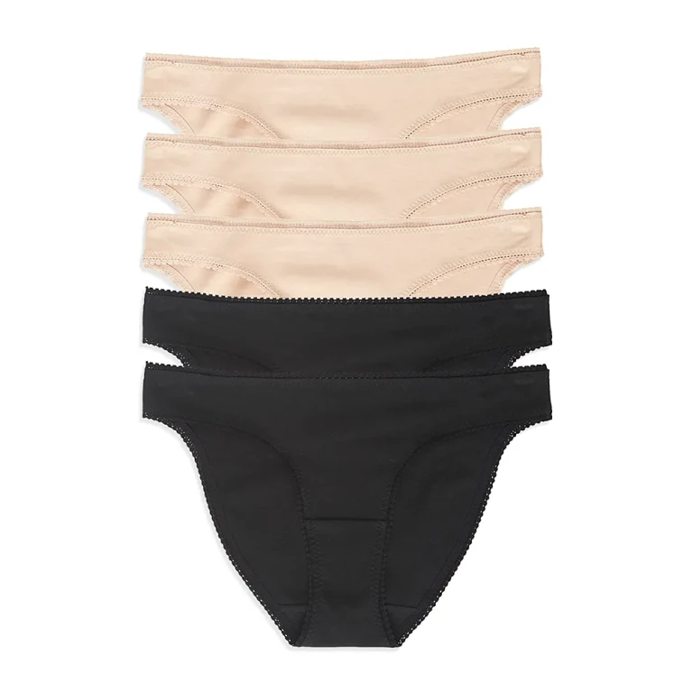 On Gossamer Cabana Cotton Bikinis, Set of 5