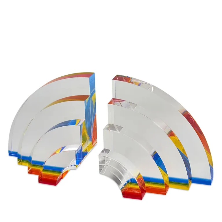 Tizo Lucite Bookends, Set of 2