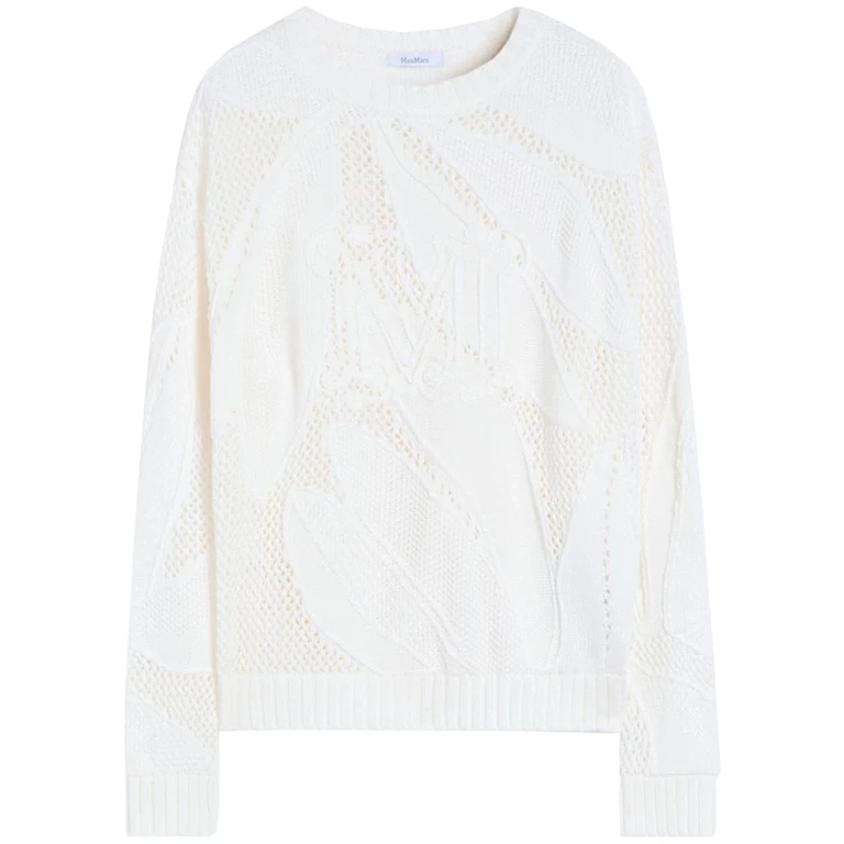 Max Mara Mxmsalvo White Maglia - Women