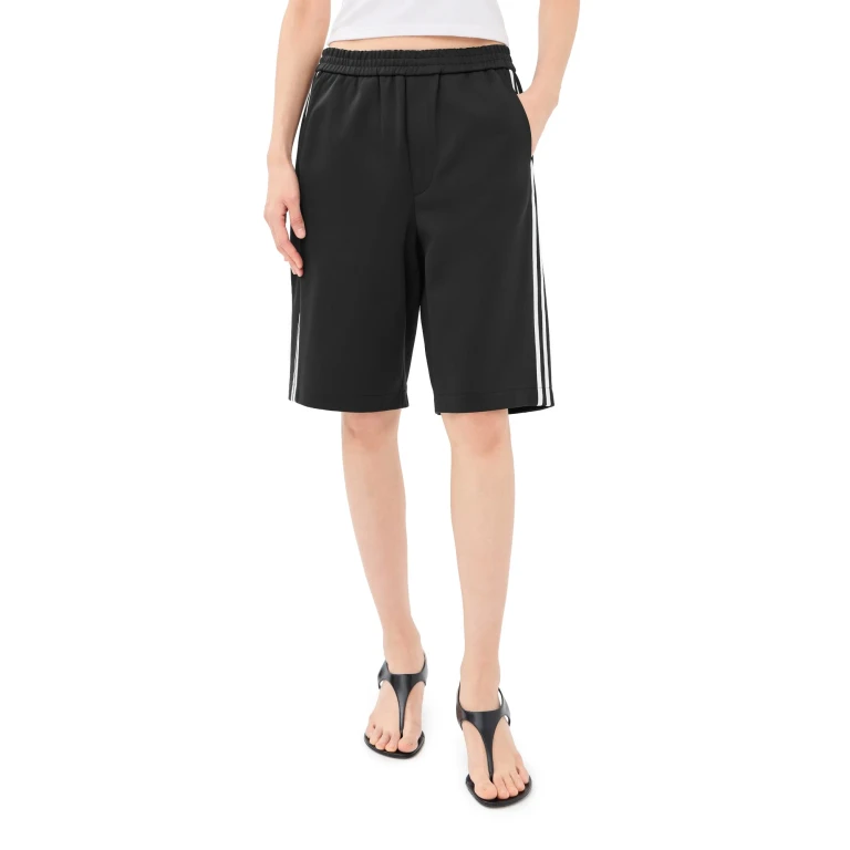 Tibi Active Knit Shorts Black L
