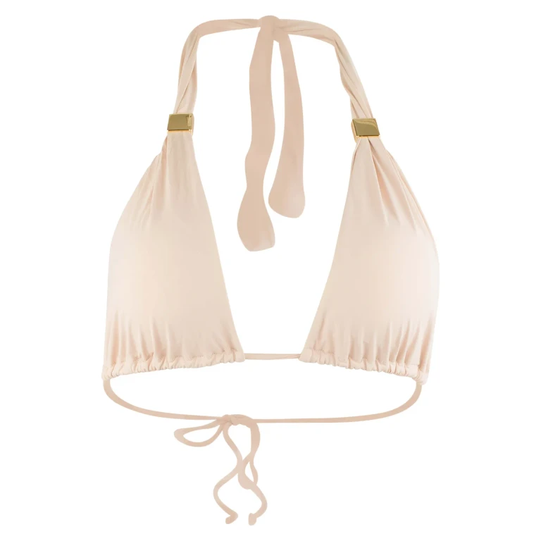Nina Halter Bikini Top with Pads - Camel