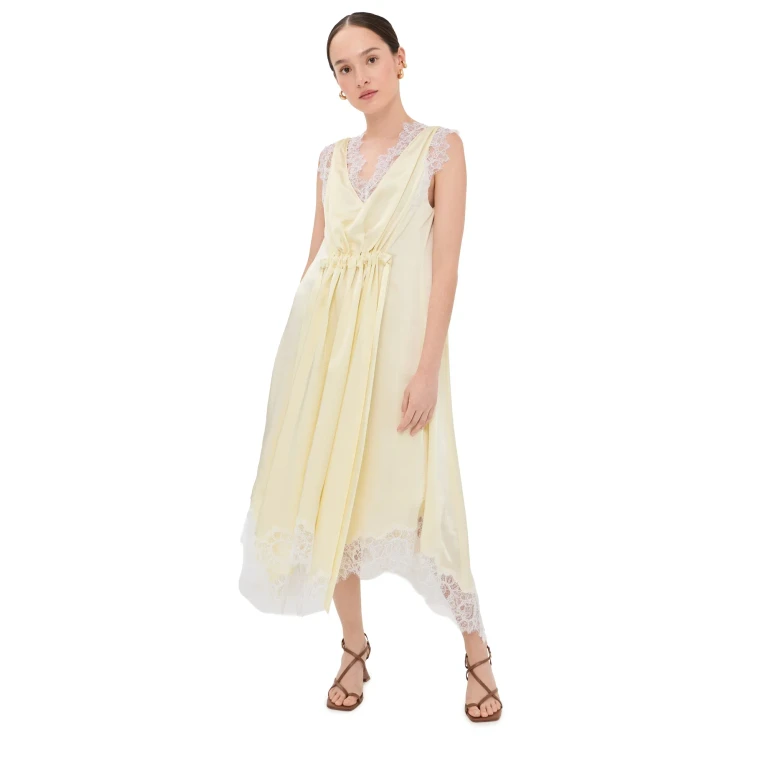 3.1 Phillip Lim V-Neck Midi Dress Yuzu 12