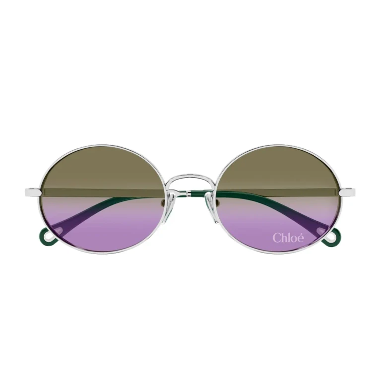 Chloé Ch0326s Aly Linea Chloé 002 Silver Green Sunglasses