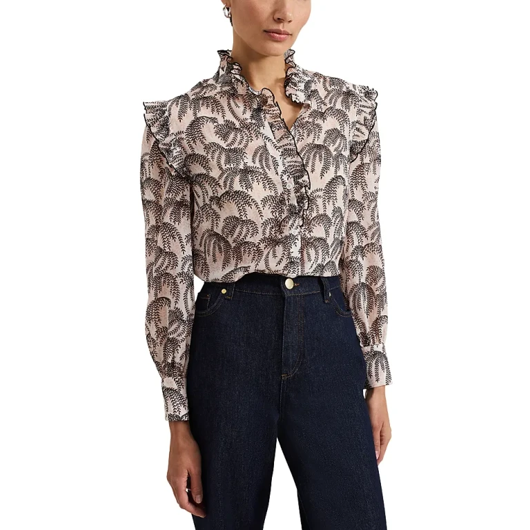 Phase Eight Serena Frill Blouse