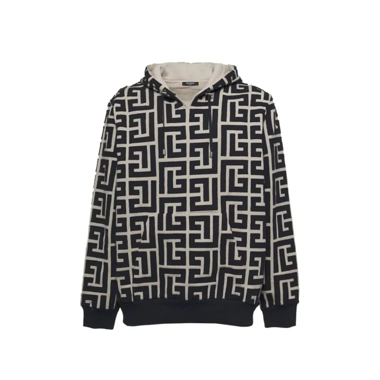 Sudadera con capucha y monograma Balmain