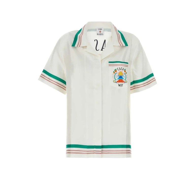 Casablanca White Satin Shirt