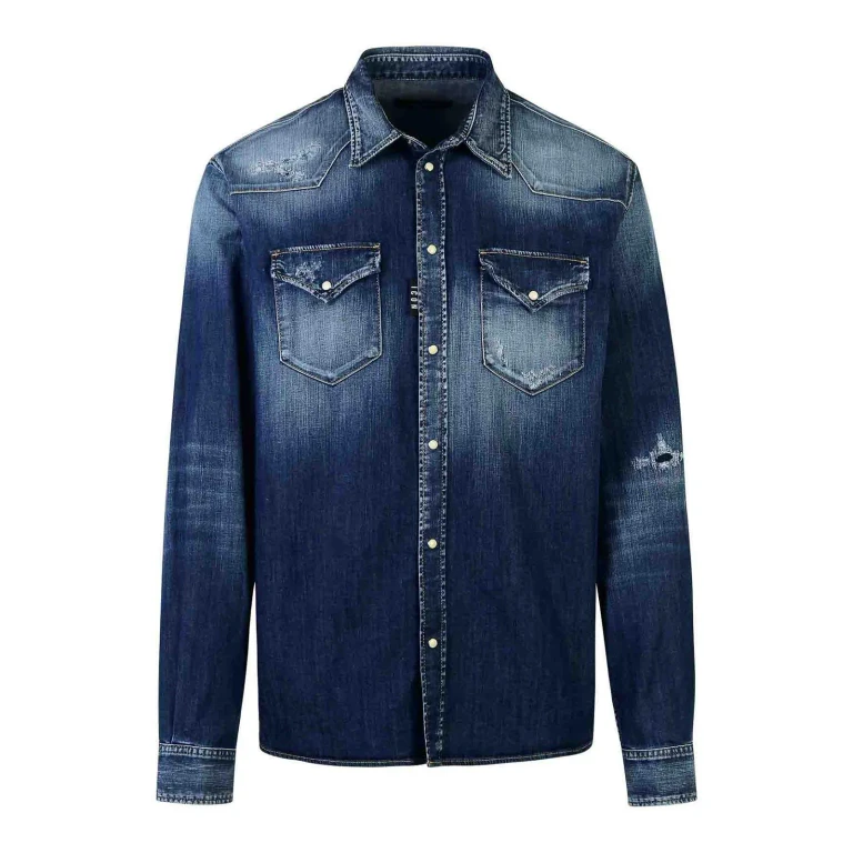 Chemise Homme Dsquared2 Bleue