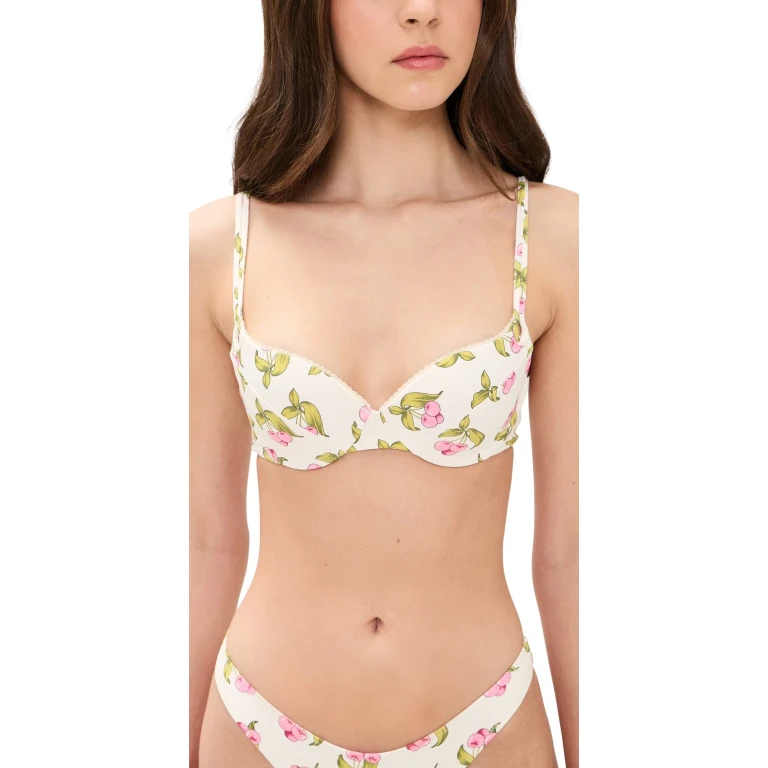 Frankies Bikinis Cherish Top Cherry Picked XL