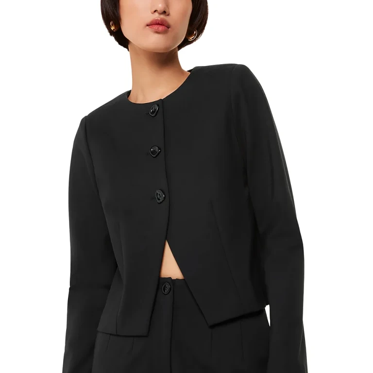 Whistles Anne Ponte Button Jacket