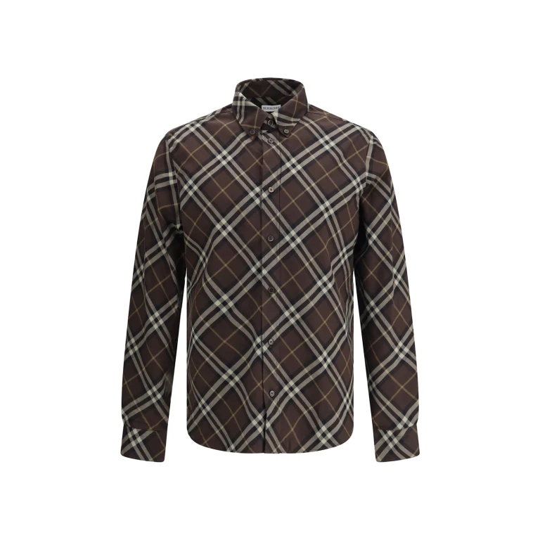 Burberry Check Cotton Flannel Shirt