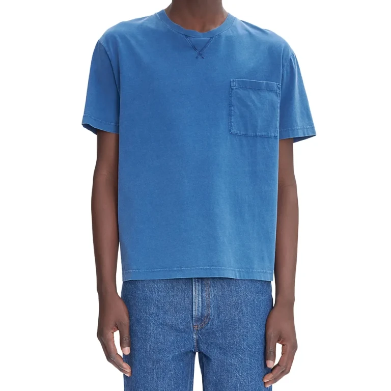 A. p.c. Garment Dyed Logo Tee