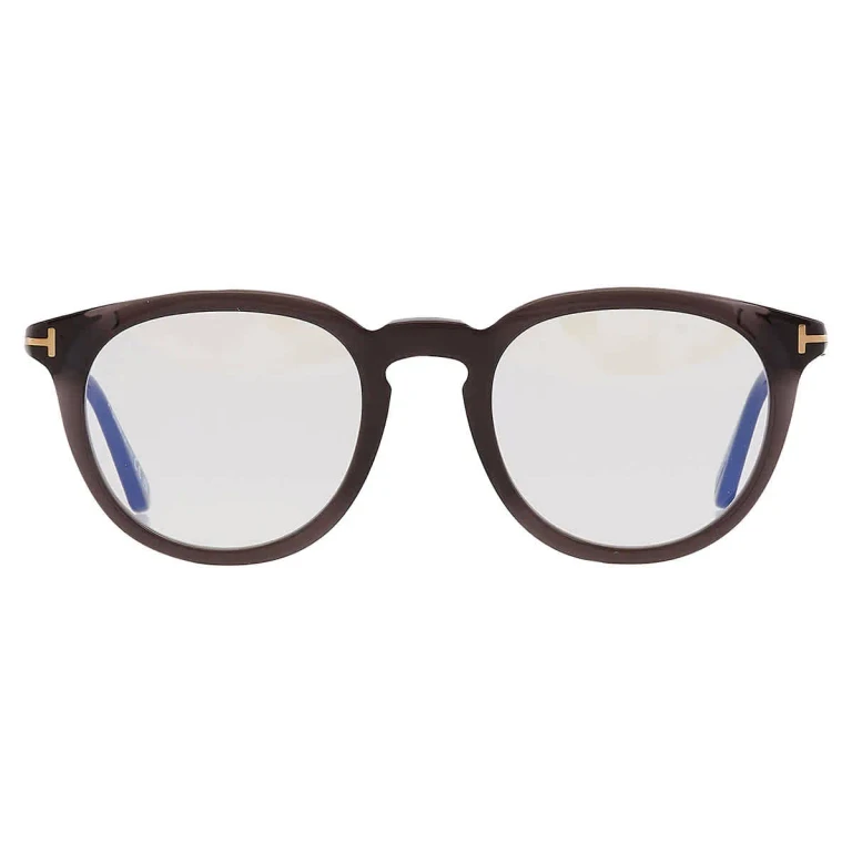 Tom Ford Blue Light Block Round Mens Eyeglasses FT5905-B 005 49