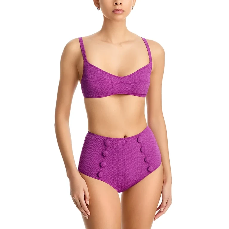 Lisa Marie Fernandez Balconette & High Waist Bikini Set