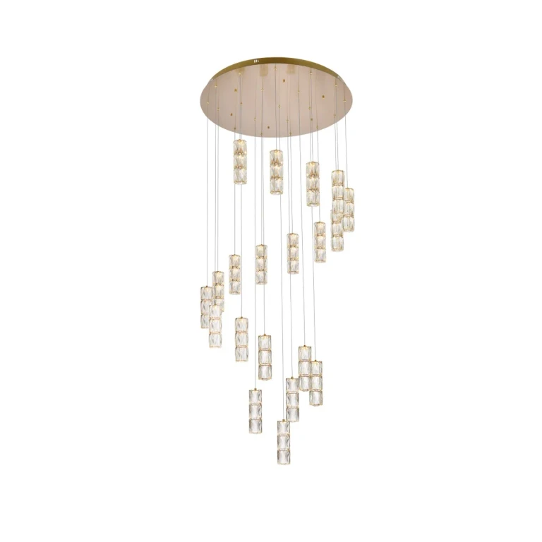gold LED Chandelier from the Polaris Collection