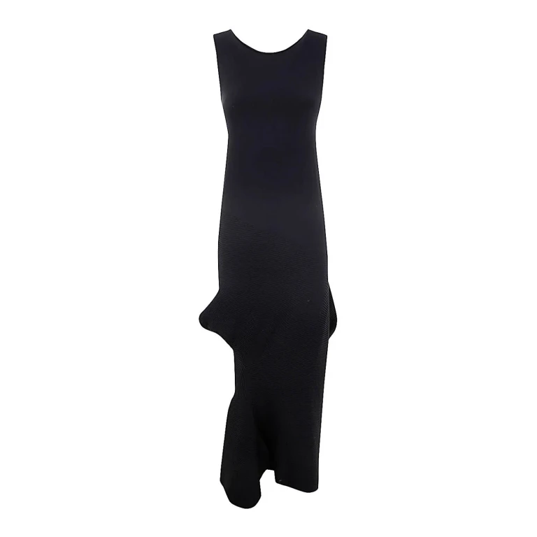 Pleats Please Issey Miyake Maxi Robe - Noir