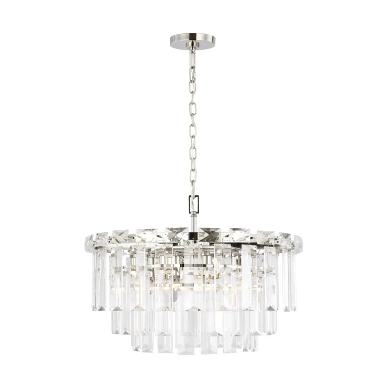 Arden 10-Light Chandelier in Polished Nickel by Chapman & Myers
