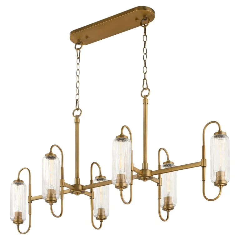 Brushed Brass Pendant from the Whitmire Collection