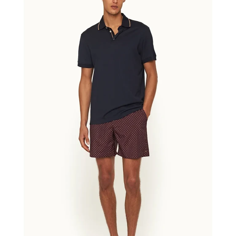 Orlebar Brown Dominic Fine Ribbon Polo Shirt
