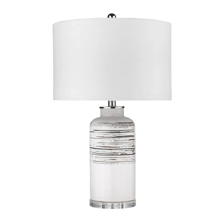 Trend Home 1-Light Polished Nickel Table Lamp