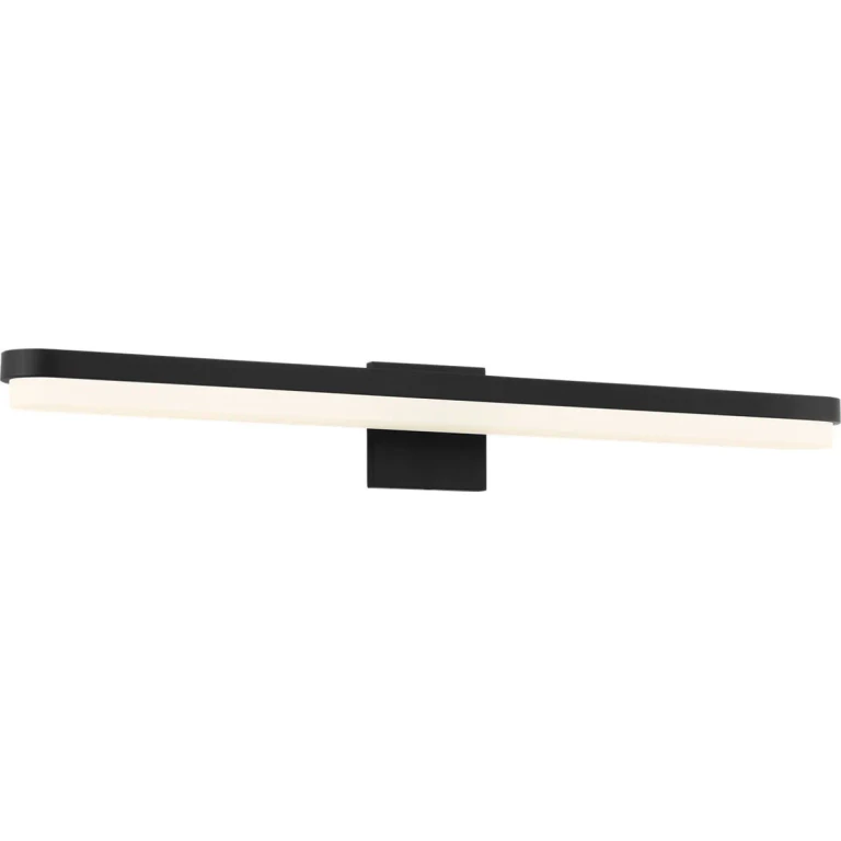 Midnight Black LED Bathroom Vanity Light from the Ismary Collection