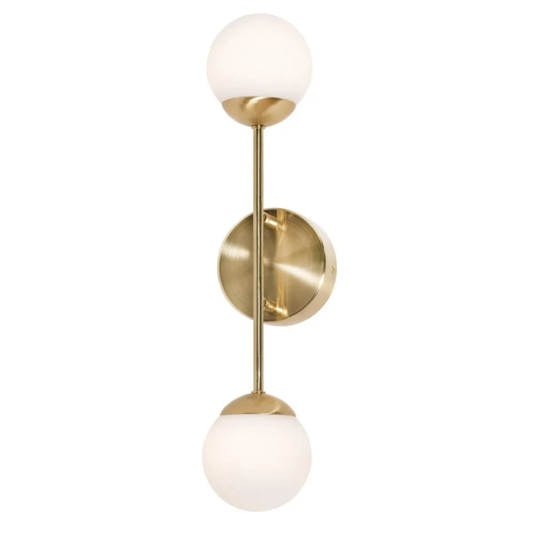 Pearl LED Wall Sconce in Satin Brass
