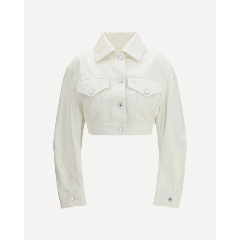 지방시 코쿤 리버스 이펙트 로우 데님 재킷 여성용 38