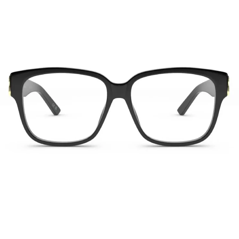 Balenciaga Demo Square Ladies Eyeglasses BB0104O 001 56