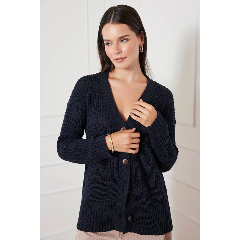 Emily Cardigan in Midnight Navy