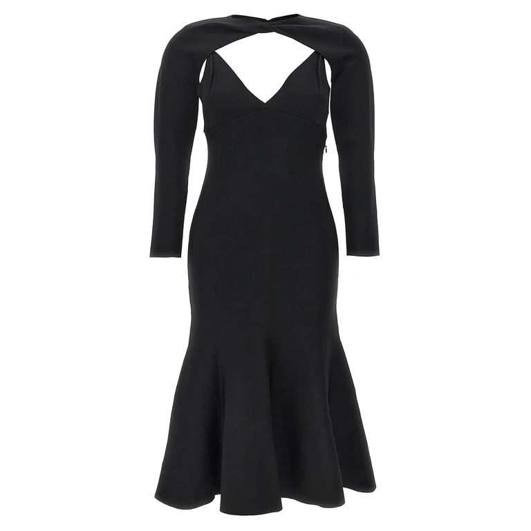 Roland Mouret Robe Au Genou - Vert