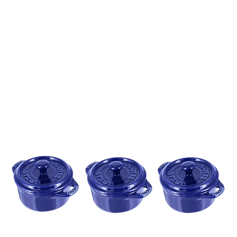 Staub Round Mini 4 Cocotte, Set of 3