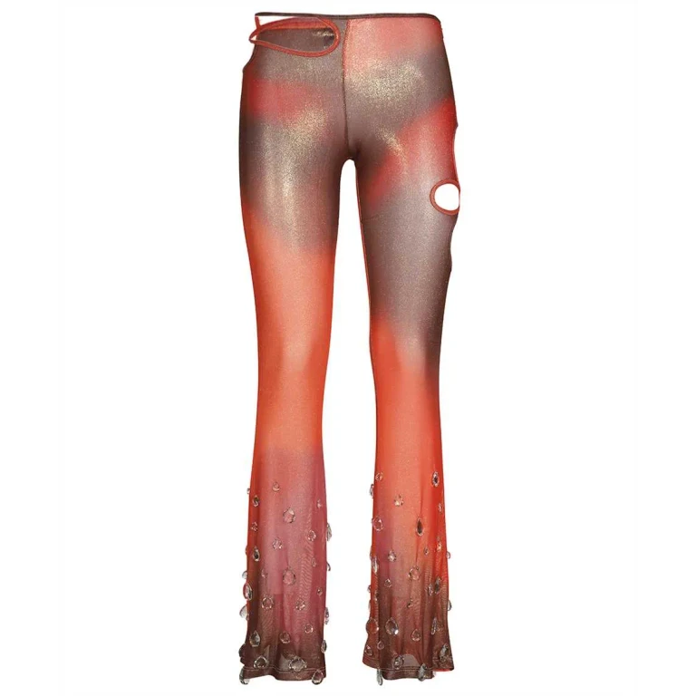 ETRO フレアハイウエストパンツ