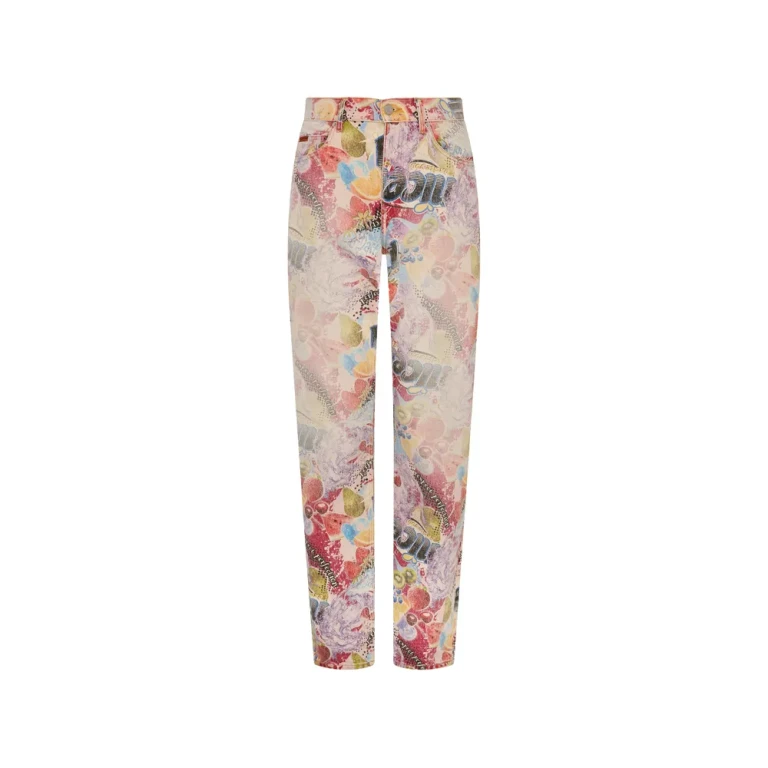 Martine Rose Printed Five-pocket Jeans
