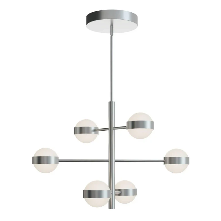 Satin Nickel LED Pendant from the Verona Collection