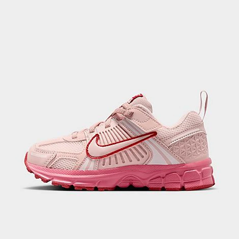 Nike Little Kids Vomero 5 Stretch Lace Casual Shoes in Silt Red/Peony/Team Crimson Size: 1.0