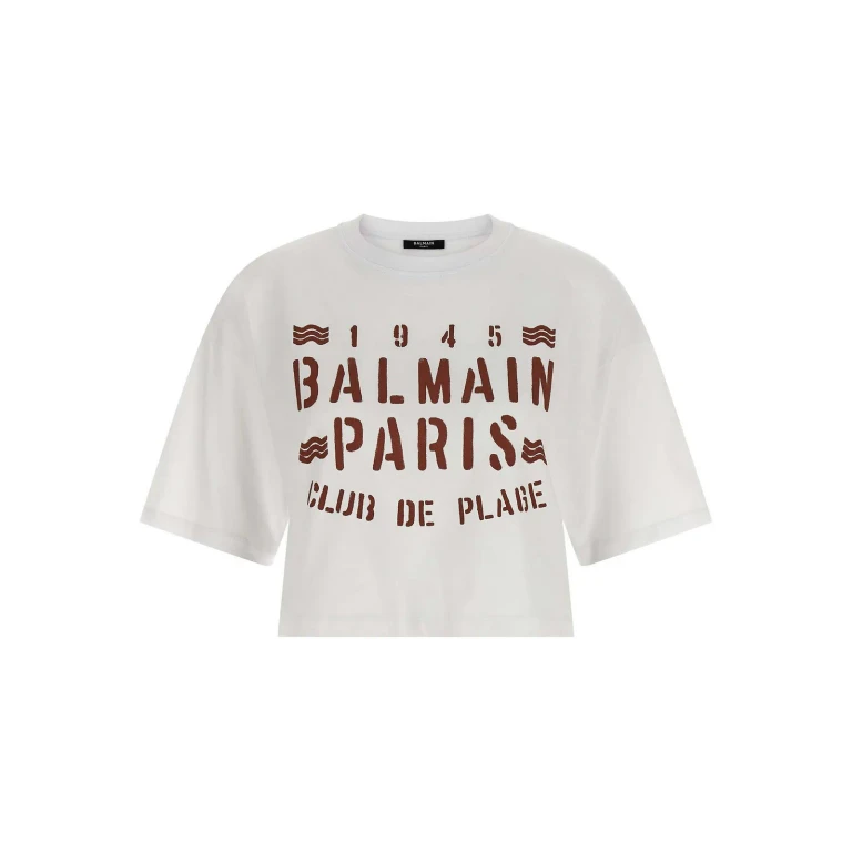 Balmain plage Print T-shirt